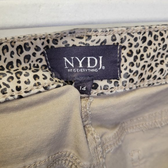 NYDJ Women's Size 14 Pants Ami Skinny Leopard Animal Print - Picture 5 of 7
